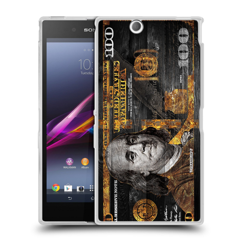 Силиконовый чехол на Sony Xperia Z Ultra с принтом Доллар деньги Силиконовый чехол на Sony Xperia Z Ultra с принтом Доллар деньги