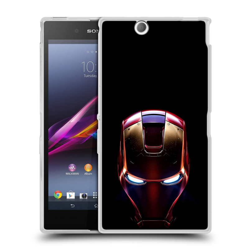 Силиконовый чехол на Sony Xperia Z Ultra с принтом IronMan Железный человек Силиконовый чехол на Sony Xperia Z Ultra с принтом IronMan Железный человек