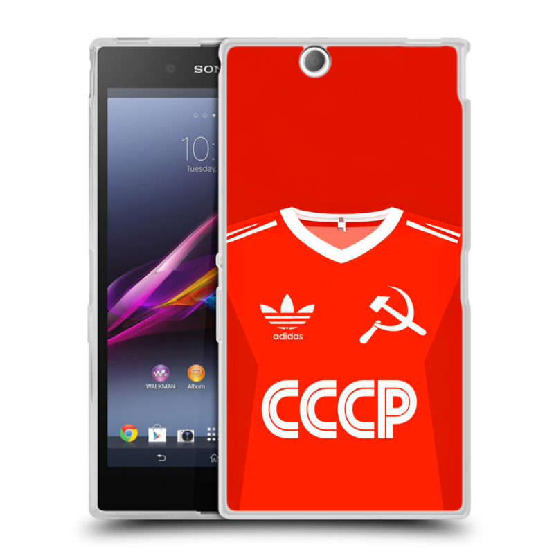 Силиконовый чехол на Sony Xperia Z Ultra с принтом Флаг Герб СССР Силиконовый чехол на Sony Xperia Z Ultra с принтом Флаг Герб СССР