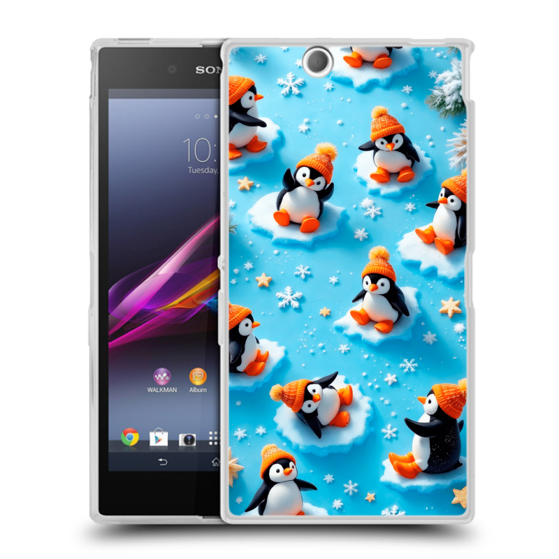 Силиконовый чехол на Sony Xperia Z Ultra с принтом Новый год Силиконовый чехол на Sony Xperia Z Ultra с принтом Новый год