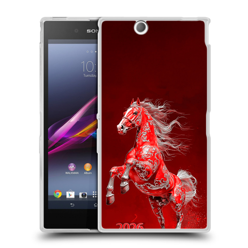 Силиконовый чехол на Sony Xperia Z Ultra с принтом Новый год Силиконовый чехол на Sony Xperia Z Ultra с принтом Новый год