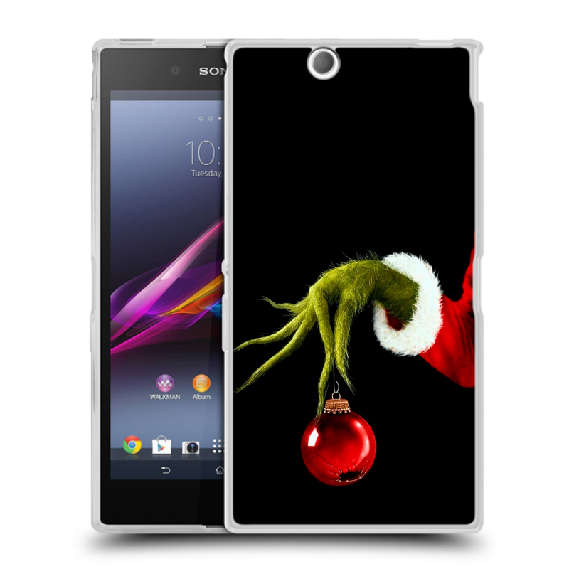 Силиконовый чехол на Sony Xperia Z Ultra с принтом Новый год Гринч Силиконовый чехол на Sony Xperia Z Ultra с принтом Новый год Гринч