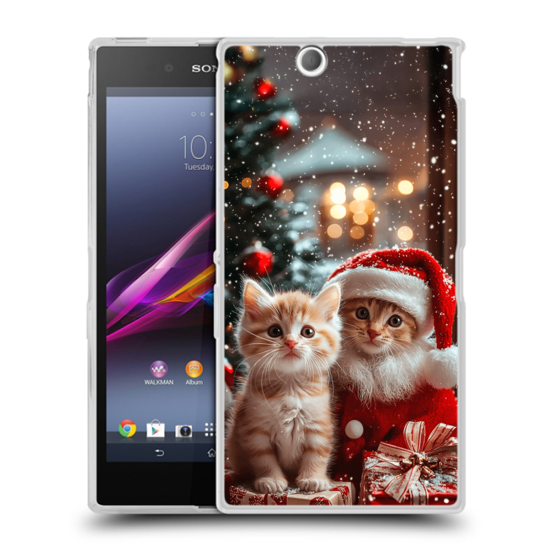 Силиконовый чехол на Sony Xperia Z Ultra с принтом Новый год Силиконовый чехол на Sony Xperia Z Ultra с принтом Новый год