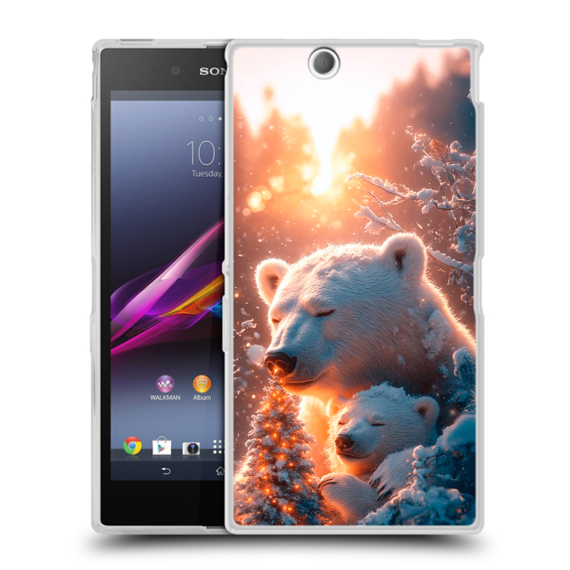 Силиконовый чехол на Sony Xperia Z Ultra с принтом Новый год Силиконовый чехол на Sony Xperia Z Ultra с принтом Новый год