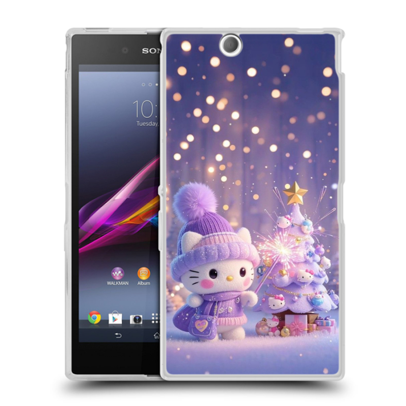 Силиконовый чехол на Sony Xperia Z Ultra с принтом Новый год Силиконовый чехол на Sony Xperia Z Ultra с принтом Новый год
