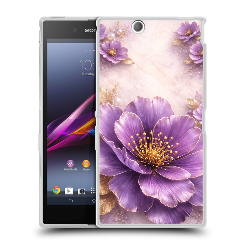 Силиконовый чехол на Sony Xperia Z Ultra с принтом женский Силиконовый чехол на Sony Xperia Z Ultra с принтом женский
