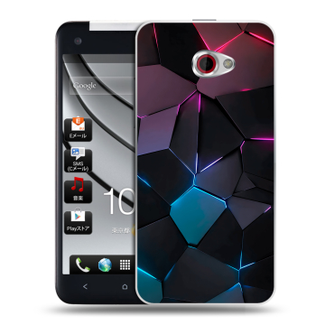 Пластиковый чехол на HTC Butterfly S с принтом Геометрия неона Пластиковый чехол на HTC Butterfly S с принтом Геометрия неона
