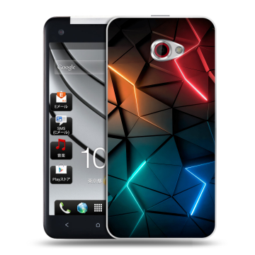 Пластиковый чехол на HTC Butterfly S с принтом Абстракция неон Пластиковый чехол на HTC Butterfly S с принтом Абстракция неон