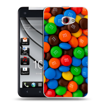 Пластиковый чехол на HTC Butterfly S с принтом Конфеты Пластиковый чехол на HTC Butterfly S с принтом Конфеты