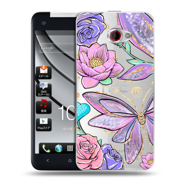 Пластиковый чехол на HTC Butterfly S с принтом Бабочки и цветы Пластиковый чехол на HTC Butterfly S с принтом Бабочки и цветы