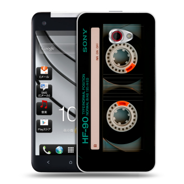 Пластиковый чехол на HTC Butterfly S с принтом Кассета