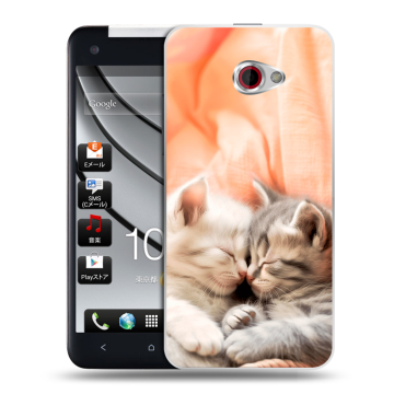 Пластиковый чехол на HTC Butterfly S с принтом Котята Пластиковый чехол на HTC Butterfly S с принтом Котята