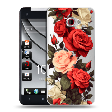 Пластиковый чехол на HTC Butterfly S с принтом Розы Пластиковый чехол на HTC Butterfly S с принтом Розы