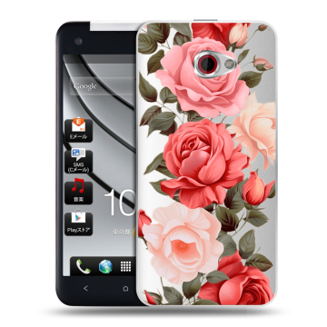 Пластиковый чехол на HTC Butterfly S с принтом Розы Пластиковый чехол на HTC Butterfly S с принтом Розы