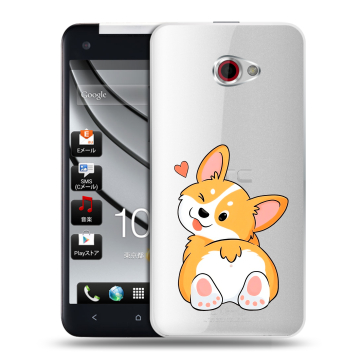 Пластиковый чехол на HTC Butterfly S с принтом Корги Пластиковый чехол на HTC Butterfly S с принтом Корги