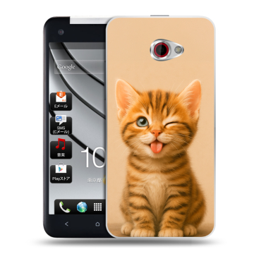 Пластиковый чехол на HTC Butterfly S с принтом котенок Пластиковый чехол на HTC Butterfly S с принтом котенок
