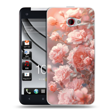 Пластиковый чехол на HTC Butterfly S с принтом Розовые розы Пластиковый чехол на HTC Butterfly S с принтом Розовые розы