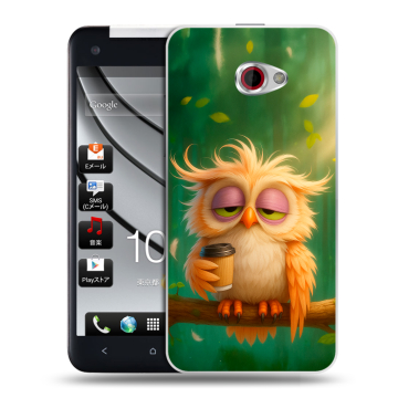 Пластиковый чехол на HTC Butterfly S с принтом сова
