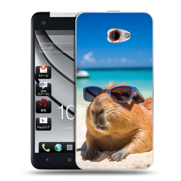 Пластиковый чехол на HTC Butterfly S с принтом Капибара