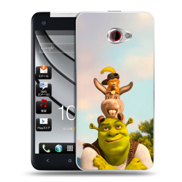 Пластиковый чехол на HTC Butterfly S с принтом Шрек Shrek