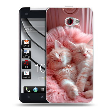 Пластиковый чехол на HTC Butterfly S с принтом котята котики Пластиковый чехол на HTC Butterfly S с принтом котята котики