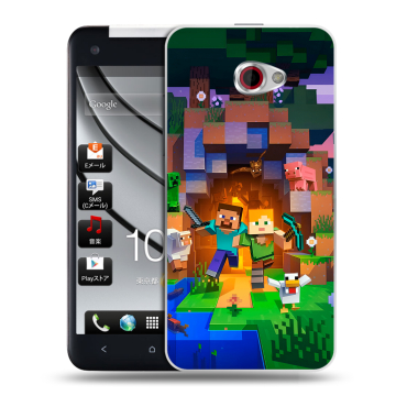 Пластиковый чехол на HTC Butterfly S с принтом Майнкрафт Minecraft Пластиковый чехол на HTC Butterfly S с принтом Майнкрафт Minecraft