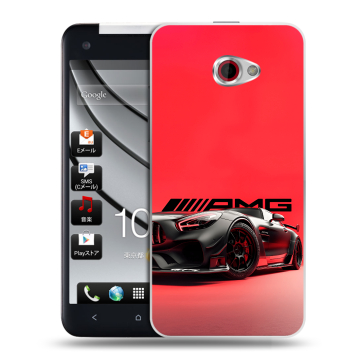 Пластиковый чехол на HTC Butterfly S с принтом Мерседес Mercedes AMG