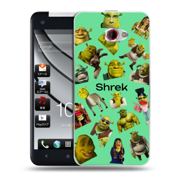 Пластиковый чехол на HTC Butterfly S с принтом Шрек Shrek