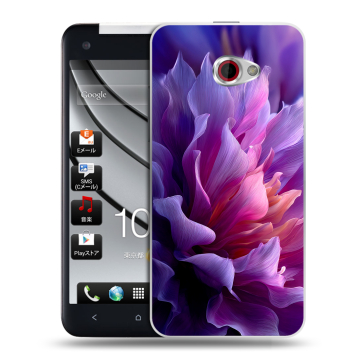 Пластиковый чехол на HTC Butterfly S с принтом женский цветы