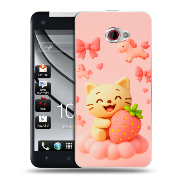 Пластиковый чехол на HTC Butterfly S с принтом для девочек Пластиковый чехол на HTC Butterfly S с принтом для девочек