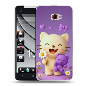 Пластиковый чехол на HTC Butterfly S с принтом для девочек Пластиковый чехол на HTC Butterfly S с принтом для девочек