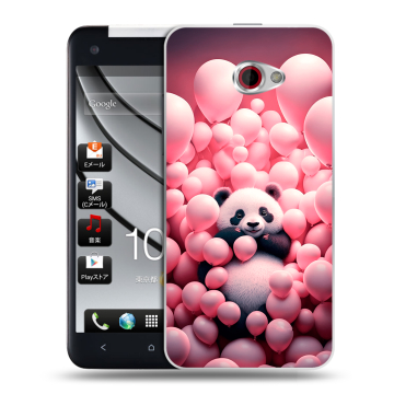 Пластиковый чехол на HTC Butterfly S с принтом Панда Пластиковый чехол на HTC Butterfly S с принтом Панда