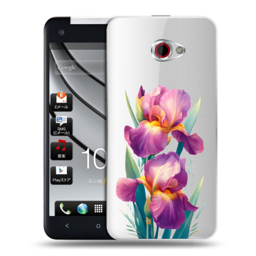 Пластиковый чехол на HTC Butterfly S с принтом Цветы орхидеи