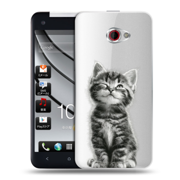 Пластиковый чехол на HTC Butterfly S с принтом Котенок Пластиковый чехол на HTC Butterfly S с принтом Котенок