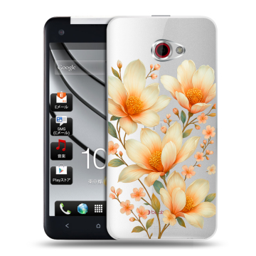 Пластиковый чехол на HTC Butterfly S с принтом Цветы