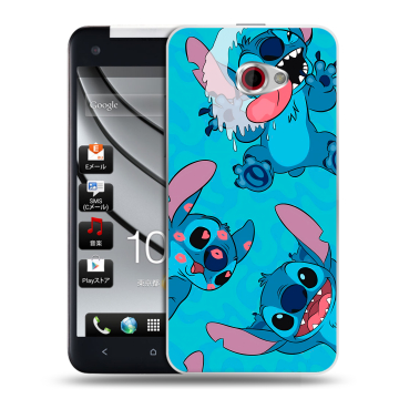 Пластиковый чехол на HTC Butterfly S с принтом Лило и Стич