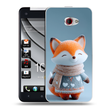 Пластиковый чехол на HTC Butterfly S с принтом Лиса
