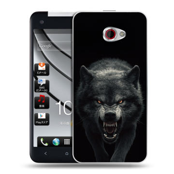 Пластиковый чехол на HTC Butterfly S с принтом Волк Пластиковый чехол на HTC Butterfly S с принтом Волк