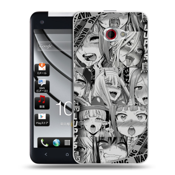 Пластиковый чехол на HTC Butterfly S с принтом Ahegao Ахегао Аниме