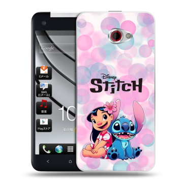 Пластиковый чехол на HTC Butterfly S с принтом Лило и Стич Пластиковый чехол на HTC Butterfly S с принтом Лило и Стич