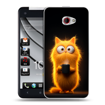 Пластиковый чехол на HTC Butterfly S с принтом Смешной кот Пластиковый чехол на HTC Butterfly S с принтом Смешной кот