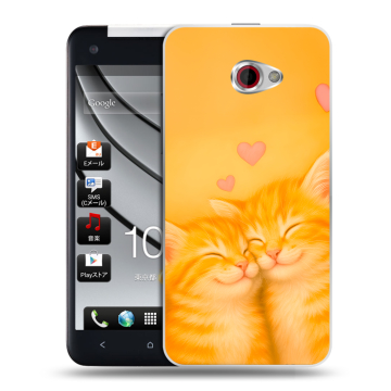 Пластиковый чехол на HTC Butterfly S с принтом Милые котята Пластиковый чехол на HTC Butterfly S с принтом Милые котята