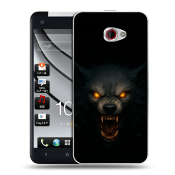 Пластиковый чехол на HTC Butterfly S с принтом Волк
