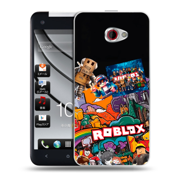 Пластиковый чехол на HTC Butterfly S с принтом Roblox Роблокс