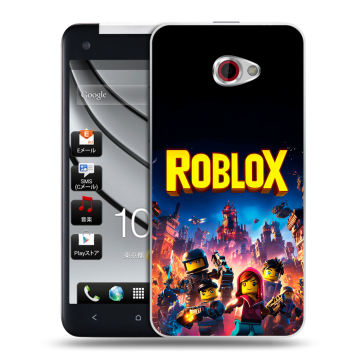 Пластиковый чехол на HTC Butterfly S с принтом Roblox Роблокс Пластиковый чехол на HTC Butterfly S с принтом Roblox Роблокс