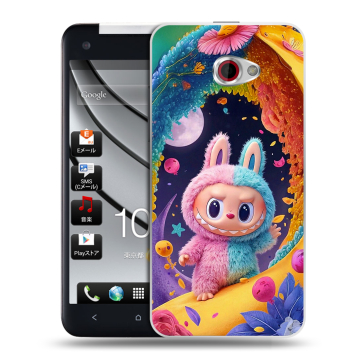 Пластиковый чехол на HTC Butterfly S с принтом Labubu Лабубу Пластиковый чехол на HTC Butterfly S с принтом Labubu Лабубу