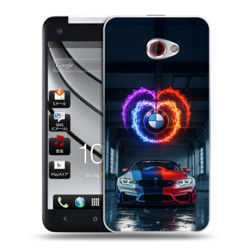 Пластиковый чехол на HTC Butterfly S с принтом BMW БМВ Пластиковый чехол на HTC Butterfly S с принтом BMW БМВ