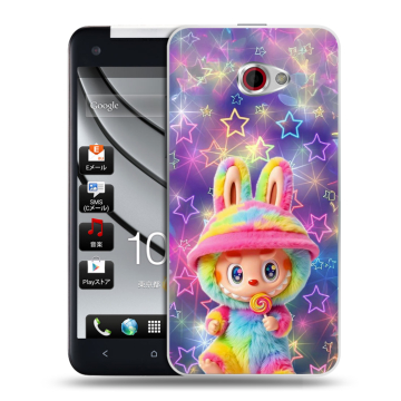 Пластиковый чехол на HTC Butterfly S с принтом Labubu Лабубу