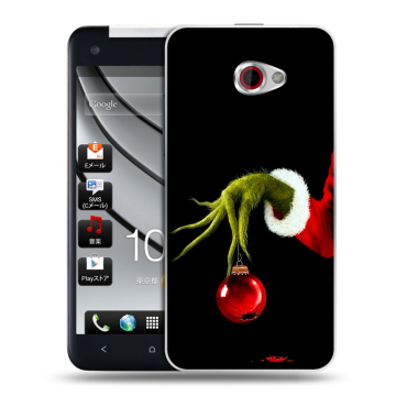 Пластиковый чехол на HTC Butterfly S с принтом Новый год Гринч