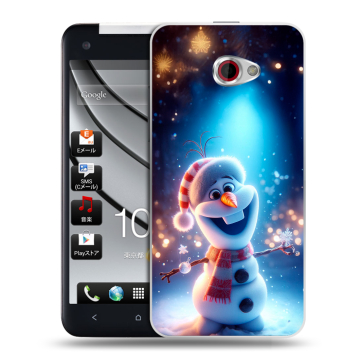 Пластиковый чехол на HTC Butterfly S с принтом Новый год